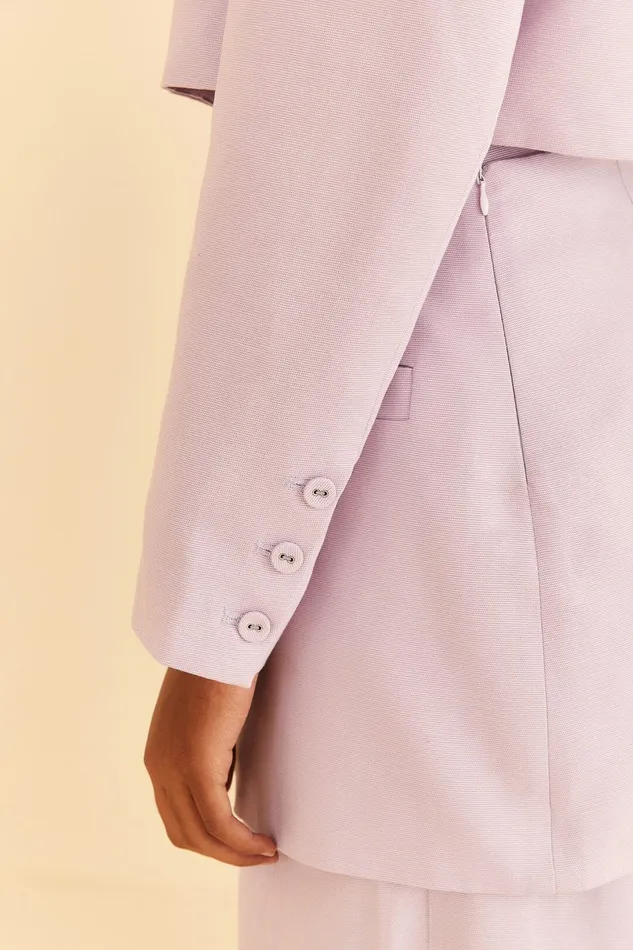 Lilac Cut Out Blazer Women Farm Rio Blazers