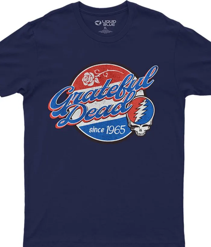 Liquid Blue Athletic TShirt Men Label Navy Athletic TShirt
