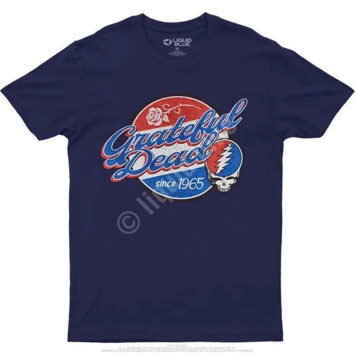 Liquid Blue Athletic TShirt Men Label Navy Athletic TShirt