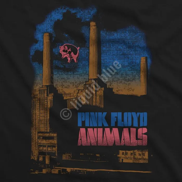 Liquid Blue Athletic TShirt Men Pig Stain Black Athletic TShirt