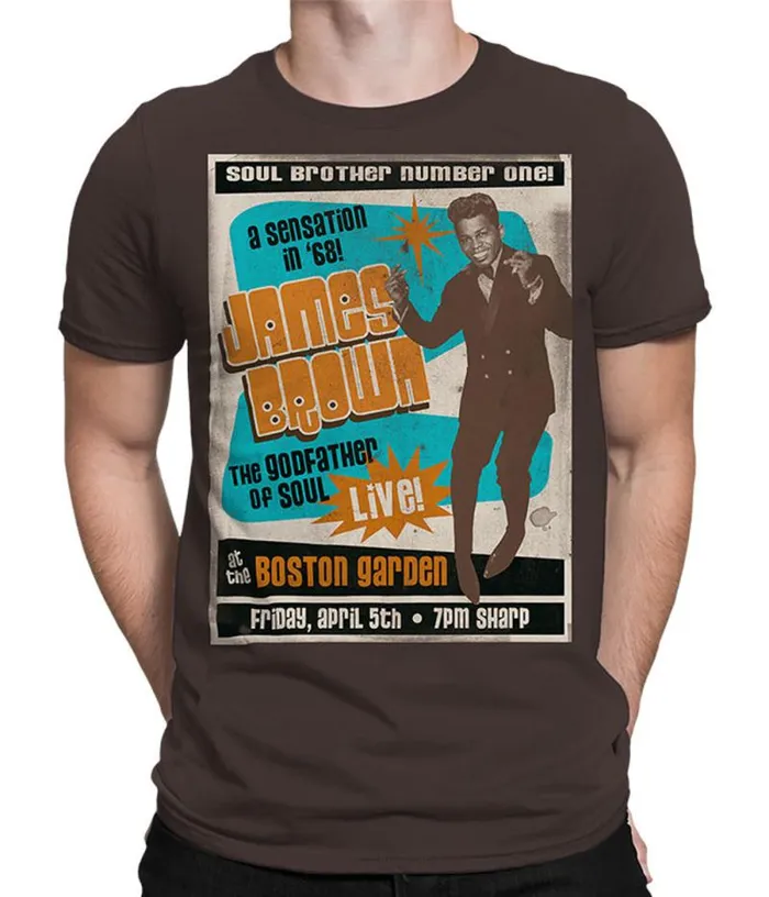 Liquid Blue Athletic TShirt Men Soul Brother No 1 Brown Athletic TShirt