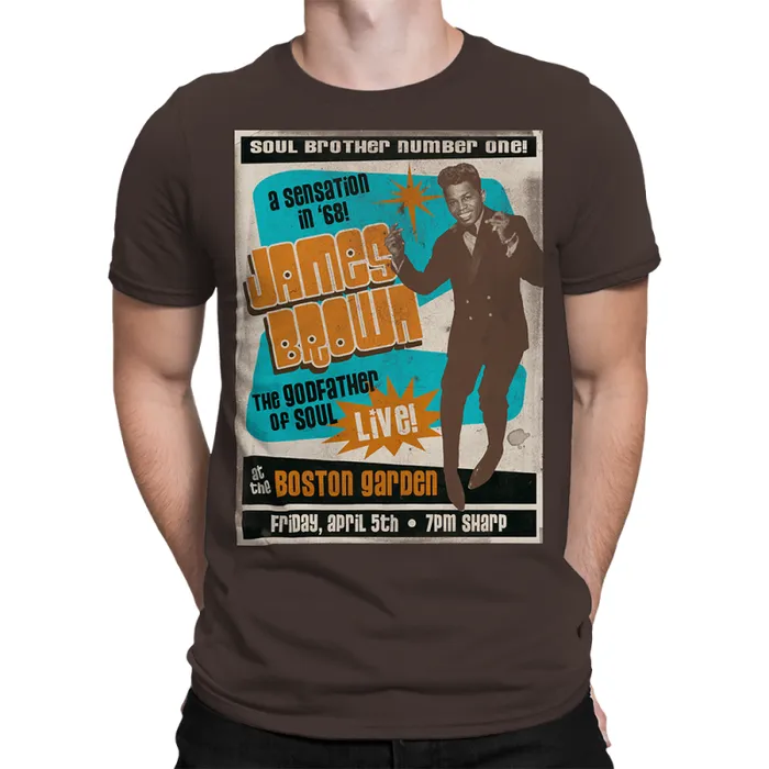 Liquid Blue Athletic TShirt Men Soul Brother No 1 Brown Athletic TShirt