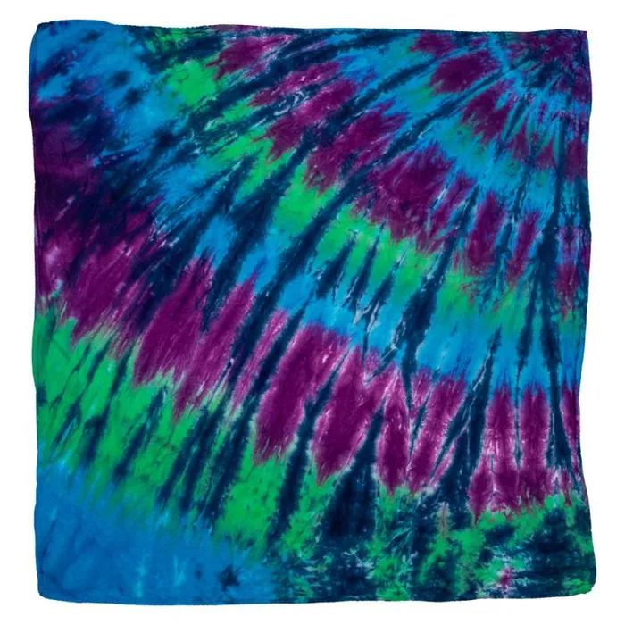 Liquid Blue Bandanas Accessories Cool Spiral Streak TieDye Bandana