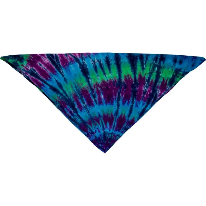 Liquid Blue Bandanas Accessories Cool Spiral Streak TieDye Bandana
