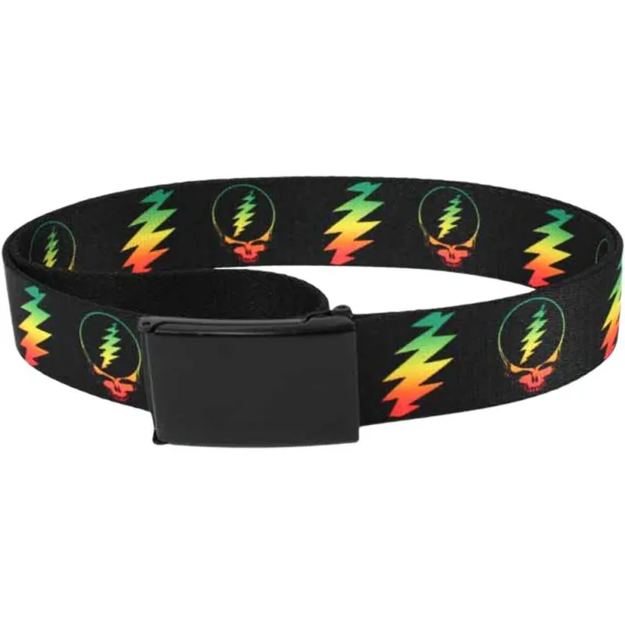 Liquid Blue Belts Accessories Rasta SYF Bolt Adjustable Web Belt Black