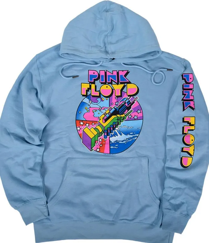 Liquid Blue Hoodie Men WYWH Mod Light Blue Sleeve Printed Hoodie