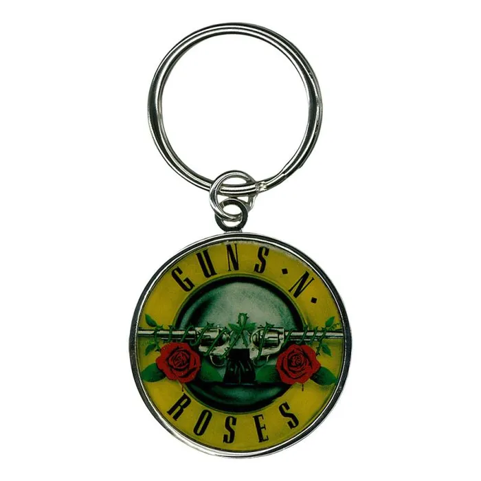 Liquid Blue Keychains Accessories Guns N Roses Bullet Keychain