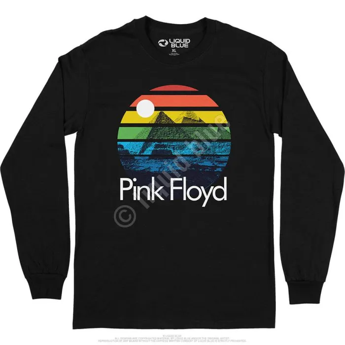 Liquid Blue Long Sleeve Men Dark Side Sunset Long Sleeve TShirt