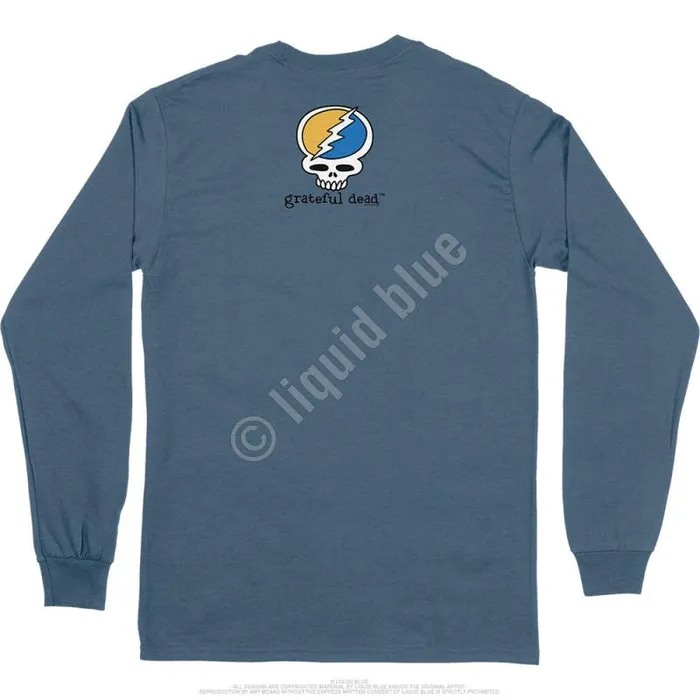 Liquid Blue Long Sleeve Men Guitar Dead Is Better Long Sleeve TShirt