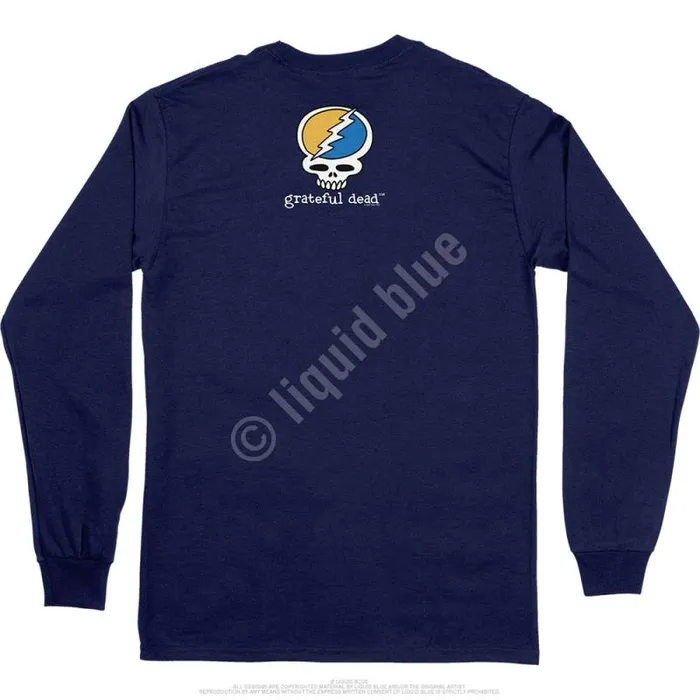 Liquid Blue Long Sleeve Men Guitar Dead Is Better Long Sleeve TShirt