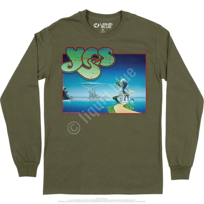 Liquid Blue Long Sleeve Men Yes Songs Long Sleeve TShirt