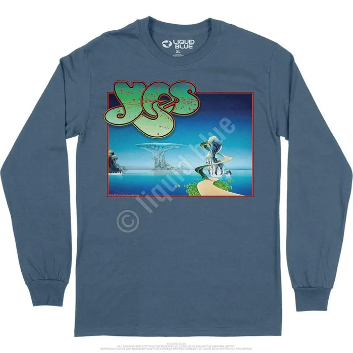 Liquid Blue Long Sleeve Men Yes Songs Long Sleeve TShirt