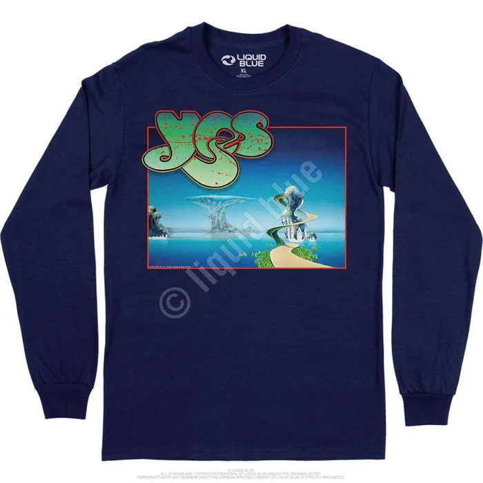 Liquid Blue Long Sleeve Men Yes Songs Long Sleeve TShirt