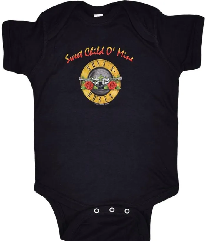 Liquid Blue Onesies Kids GNR Sweet Child Black Onesie