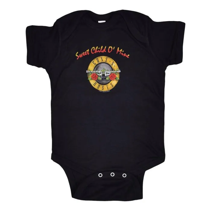 Liquid Blue Onesies Kids GNR Sweet Child Black Onesie