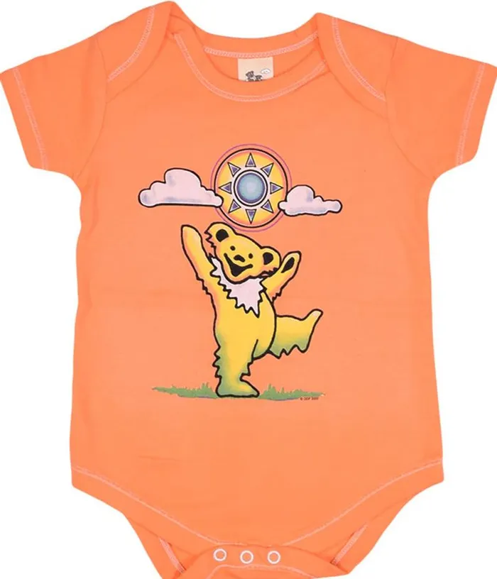 Liquid Blue Onesies Kids Sunny Bear Orange Onesie