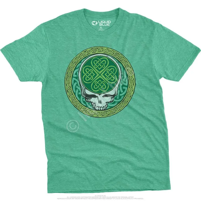 Liquid Blue PolyCotton TShirt Men Celtic Shamrock SYF Poly Cotton Heather Green TShirt Liquid Blue PolyCotton TShirt Men Celtic Shamrock SYF Poly Cotton Heather Green TShirt