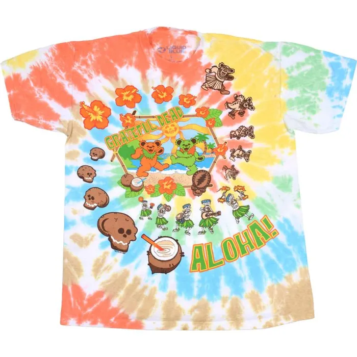 Liquid Blue TShirt Men Aloha TieDye TShirt
