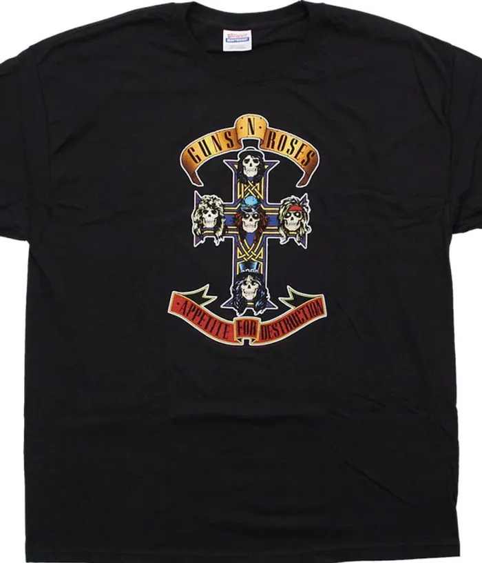 Liquid Blue TShirt Men Appetite For Destruction Black TShirt
