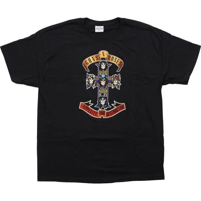 Liquid Blue TShirt Men Appetite For Destruction Black TShirt