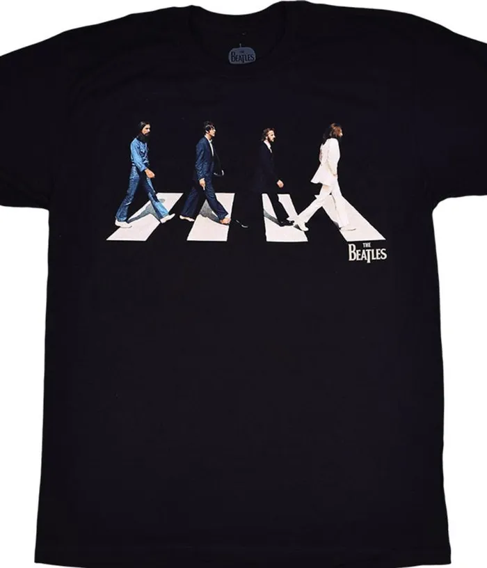 Liquid Blue TShirt Men Beatles Golden Slumbers Black TShirt