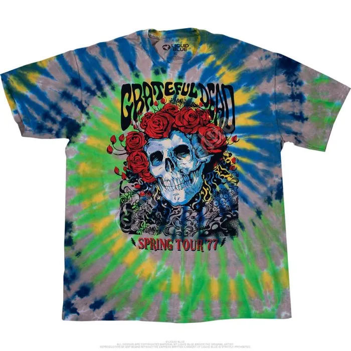 Liquid Blue TShirt Men Bertha 77 TieDye TShirt