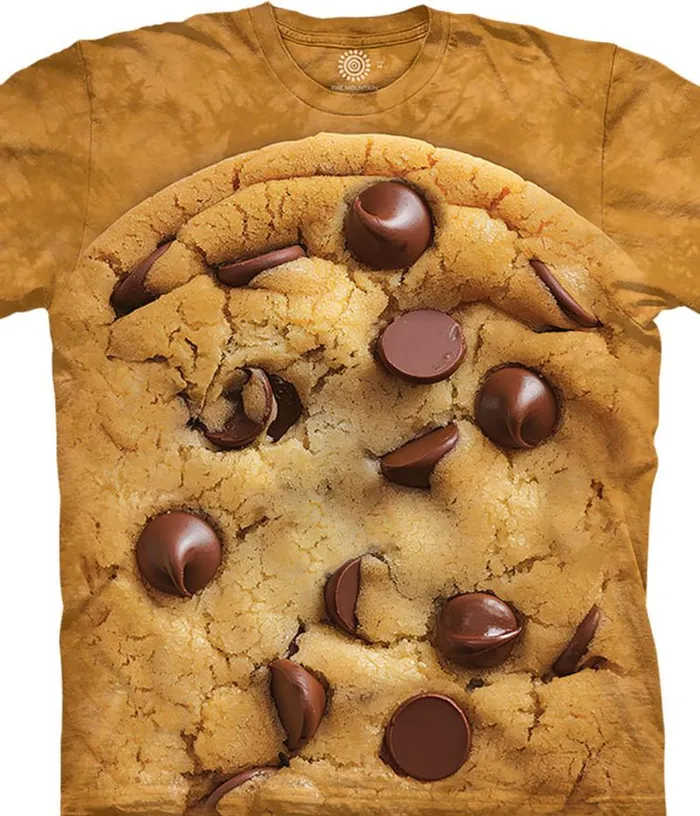 Liquid Blue TShirt Men Big Cookie Classic Cotton TShirt