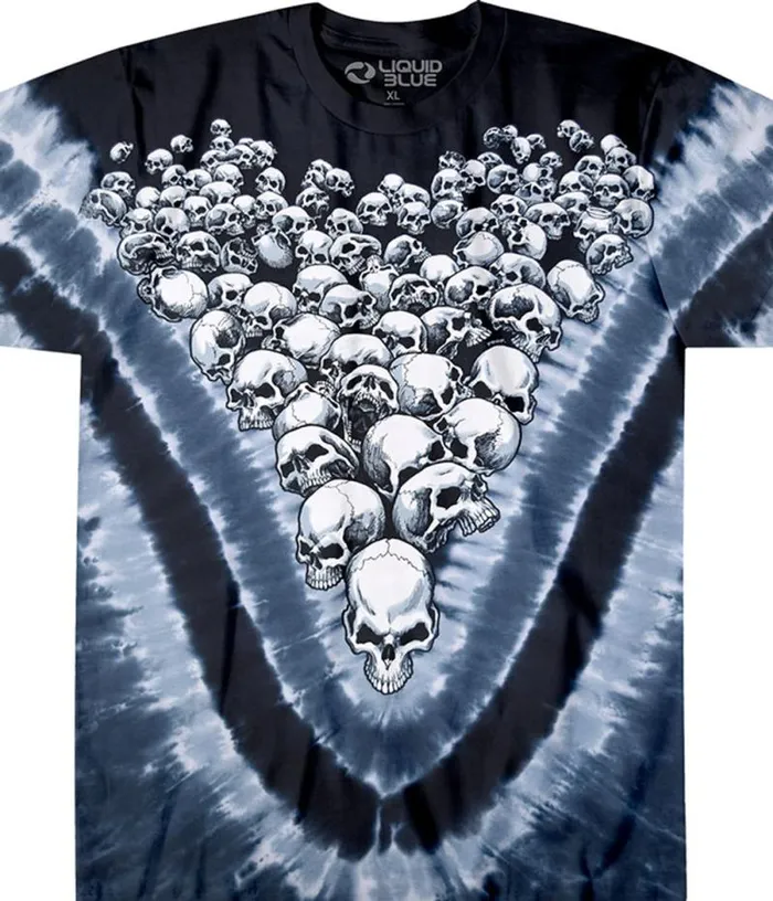 Liquid Blue TShirt Men Boneyard TieDye TShirt