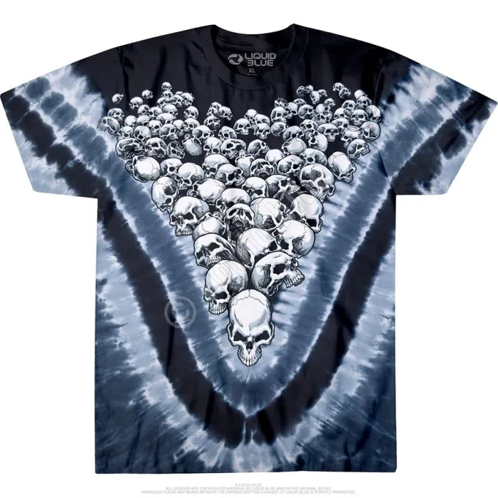 Liquid Blue TShirt Men Boneyard TieDye TShirt
