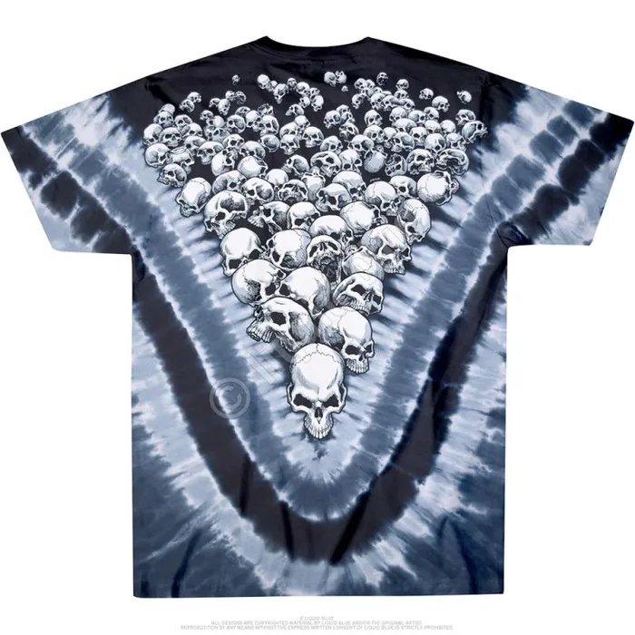Liquid Blue TShirt Men Boneyard TieDye TShirt