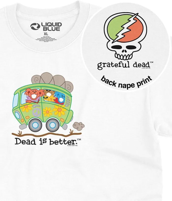 Liquid Blue TShirt Men Bus Dead Is Better TShirt