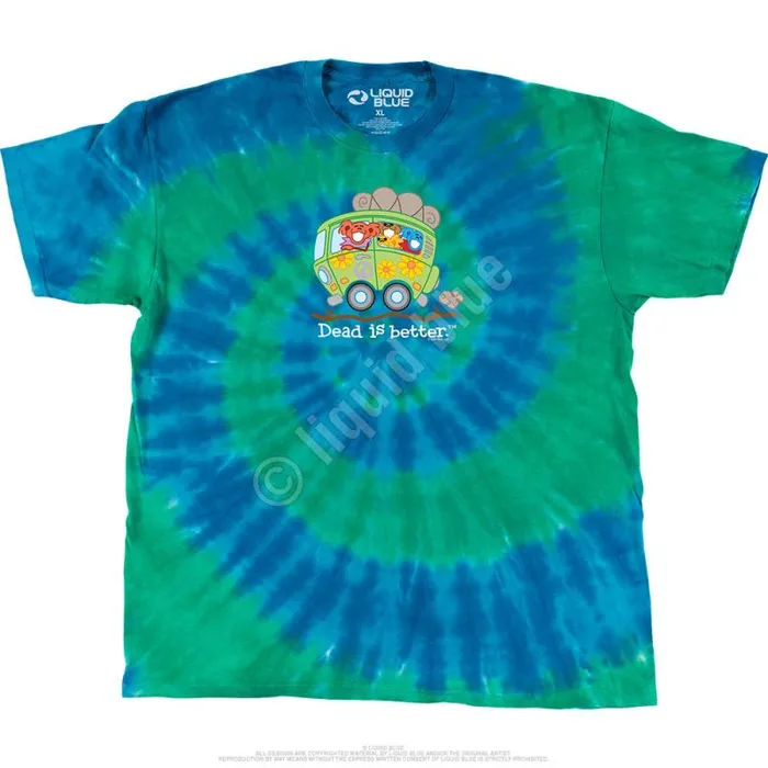 Liquid Blue TShirt Men Bus Dead Is Better TShirt