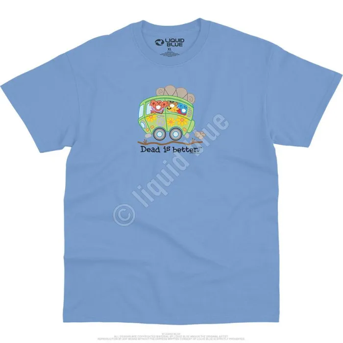 Liquid Blue TShirt Men Bus Dead Is Better TShirt