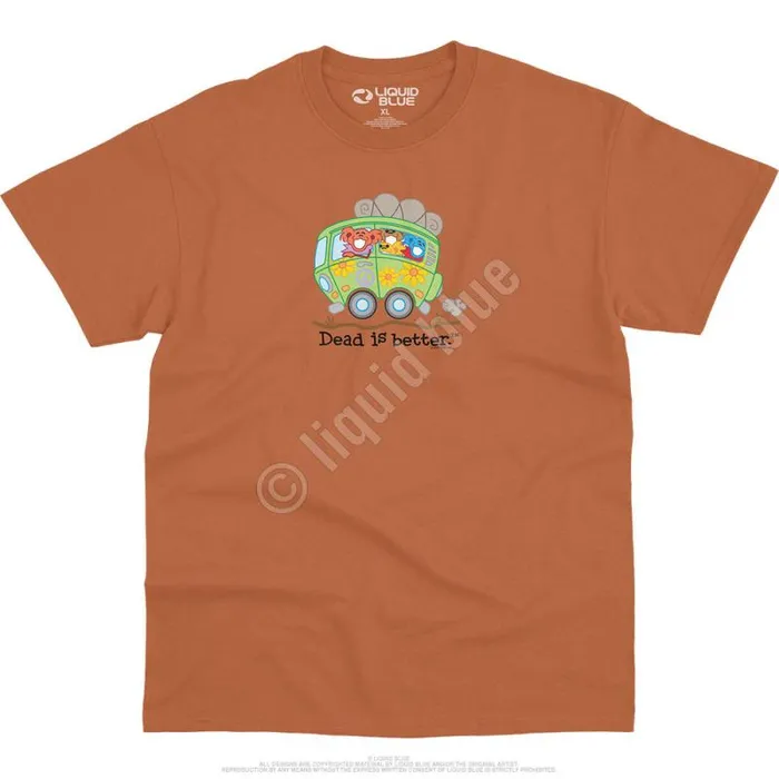 Liquid Blue TShirt Men Bus Dead Is Better TShirt