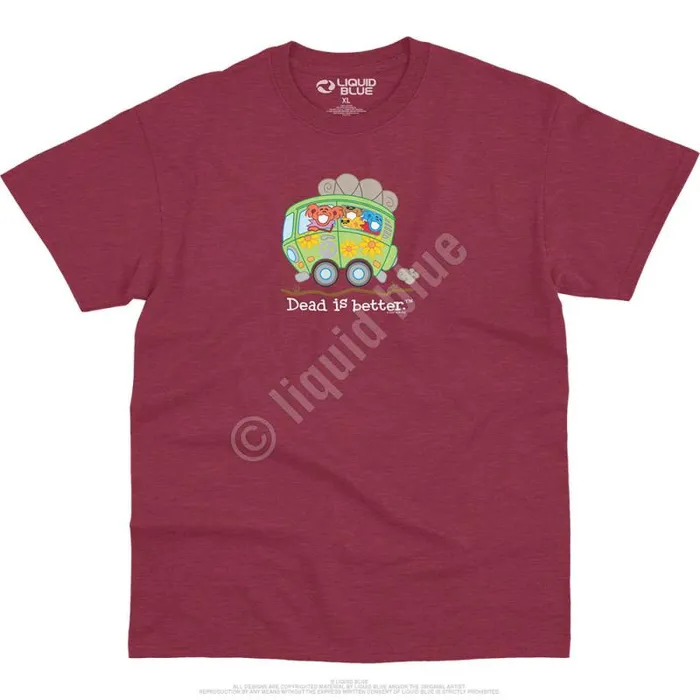 Liquid Blue TShirt Men Bus Dead Is Better TShirt
