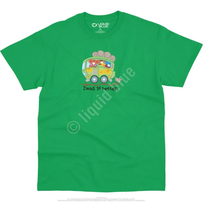 Liquid Blue TShirt Men Bus Dead Is Better TShirt