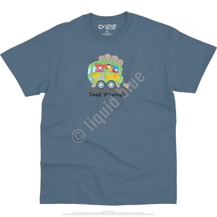 Liquid Blue TShirt Men Bus Dead Is Better TShirt