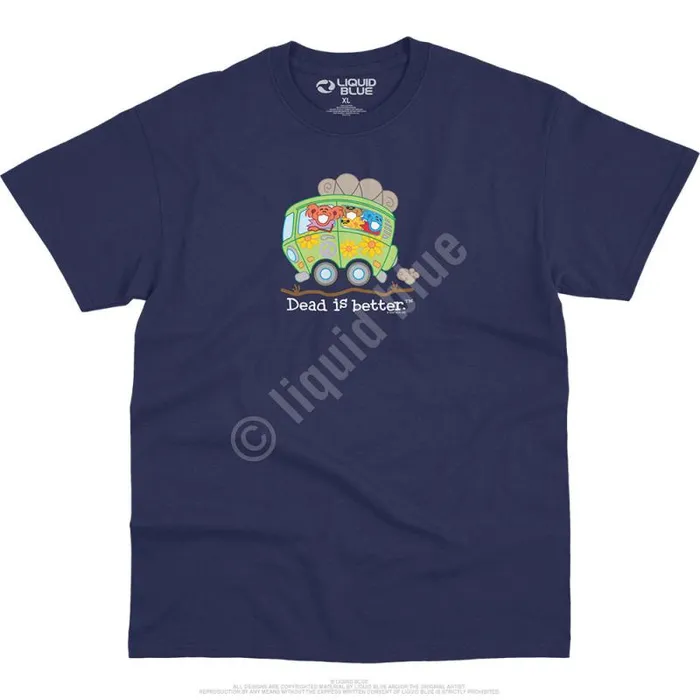 Liquid Blue TShirt Men Bus Dead Is Better TShirt