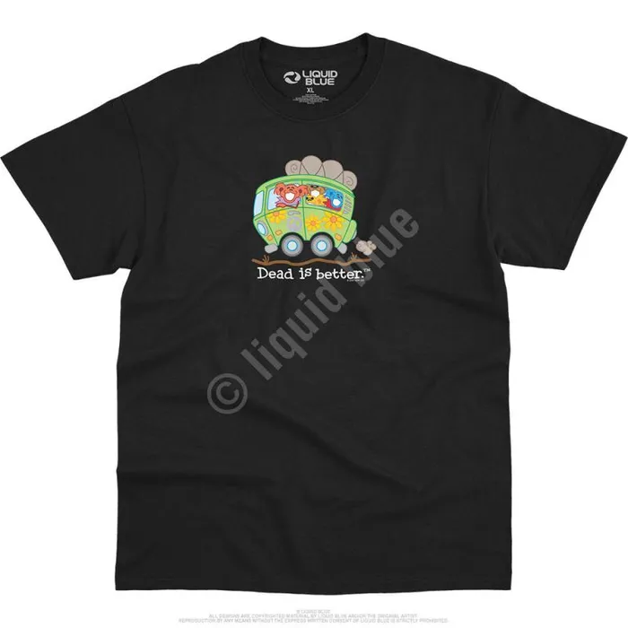 Liquid Blue TShirt Men Bus Dead Is Better TShirt