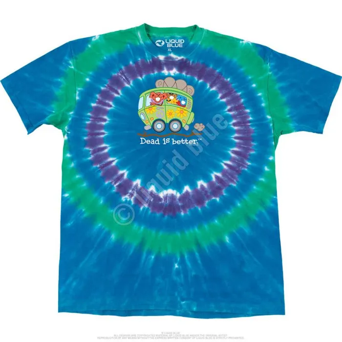 Liquid Blue TShirt Men Bus Dead Is Better TShirt