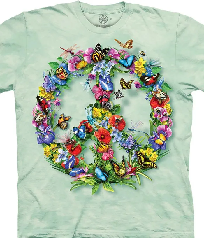 Liquid Blue TShirt Men Butter Dragon Peace Classic Cotton TShirt