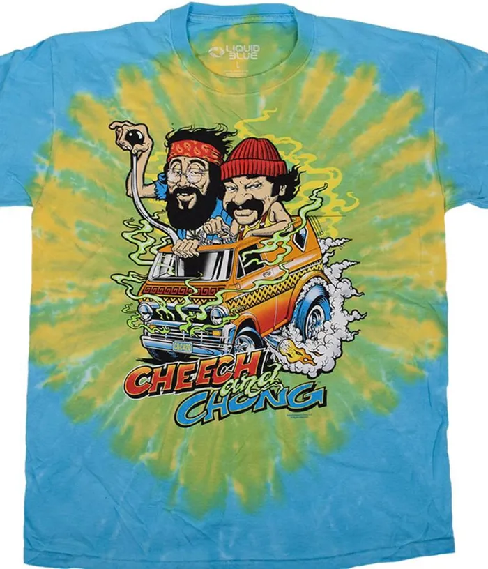 Liquid Blue TShirt Men CandC Hot Rod TieDye TShirt