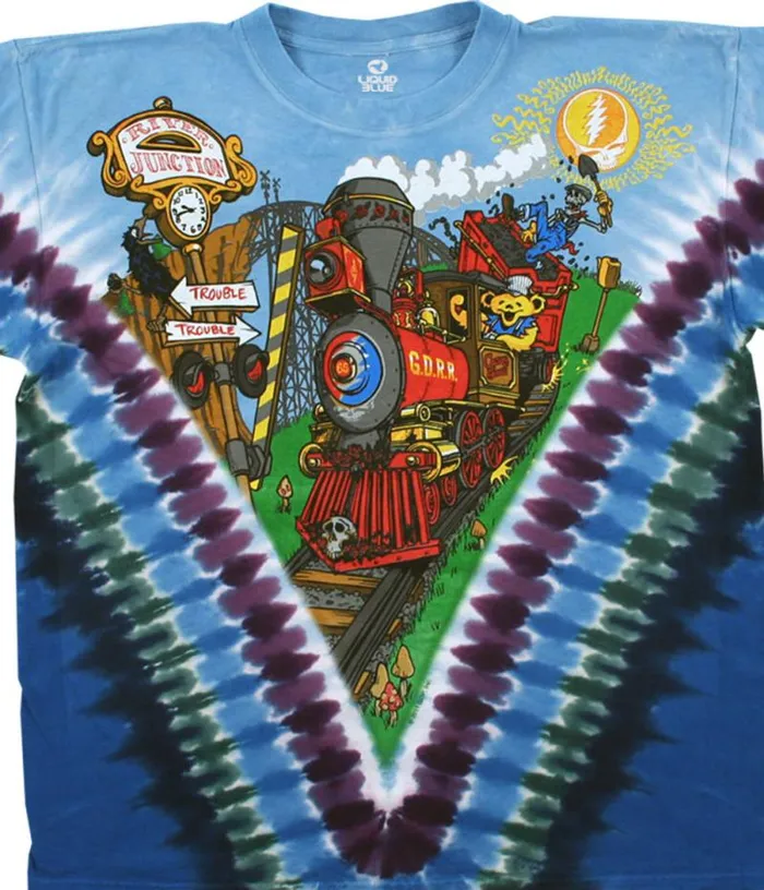 Liquid Blue TShirt Men Casey Jones TieDye TShirt