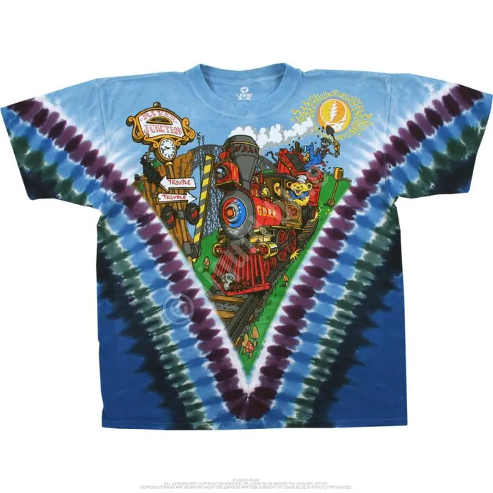 Liquid Blue TShirt Men Casey Jones TieDye TShirt