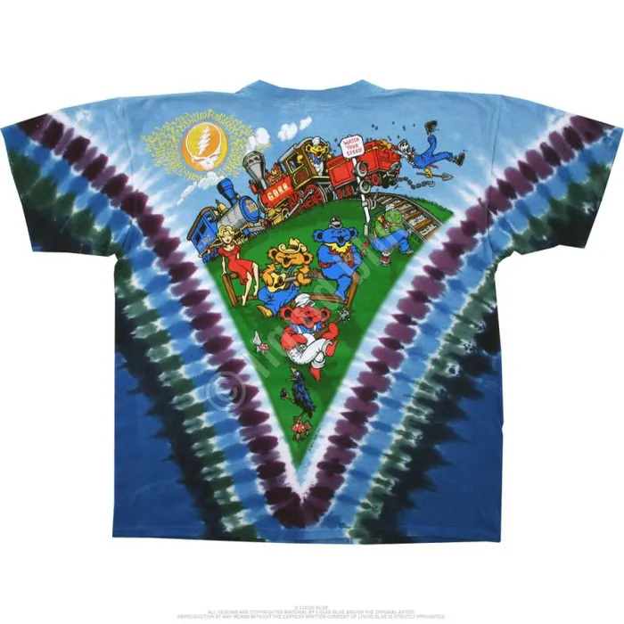 Liquid Blue TShirt Men Casey Jones TieDye TShirt