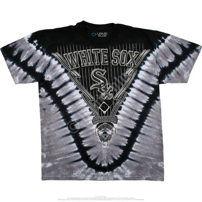 Liquid Blue TShirt Men Chicago White Sox V TieDye TShirt