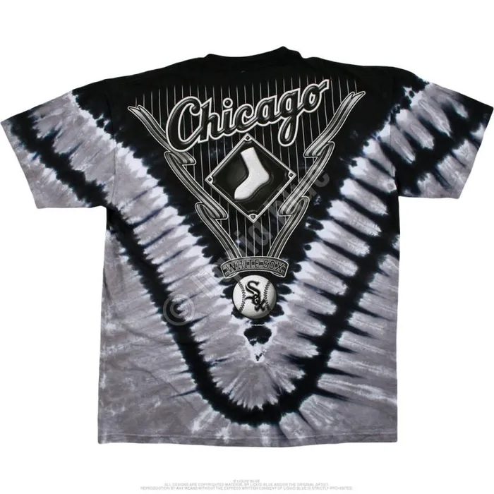 Liquid Blue TShirt Men Chicago White Sox V TieDye TShirt