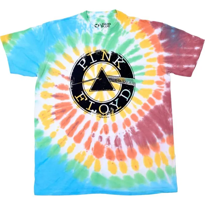 Liquid Blue TShirt Men Dark Side Spin TieDye TShirt