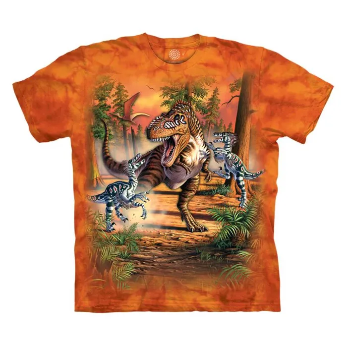 Liquid Blue TShirt Men Dino Battle Classic Cotton TShirt