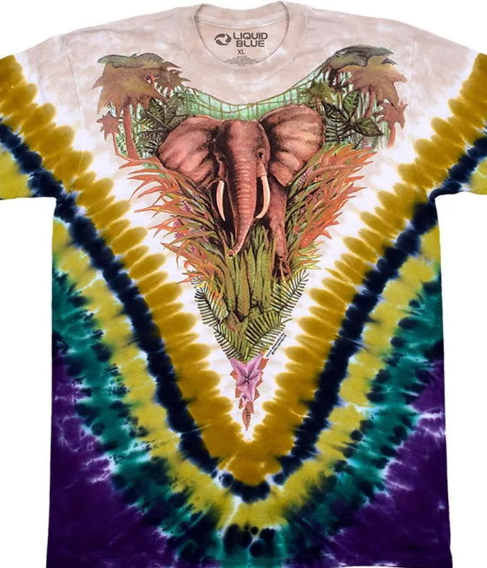 Liquid Blue TShirt Men Endangered TieDye TShirt